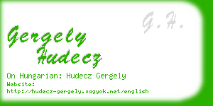 gergely hudecz business card